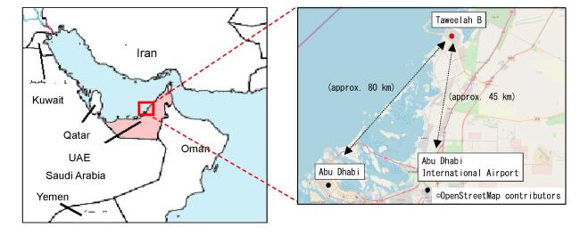 Location of Taweelah B